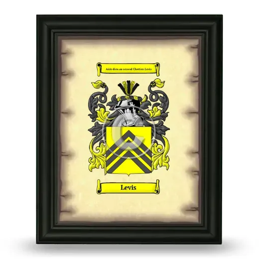 Levis Coat of Arms Framed - Black