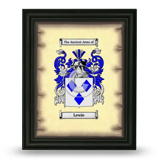 Lewie Coat of Arms Framed - Black