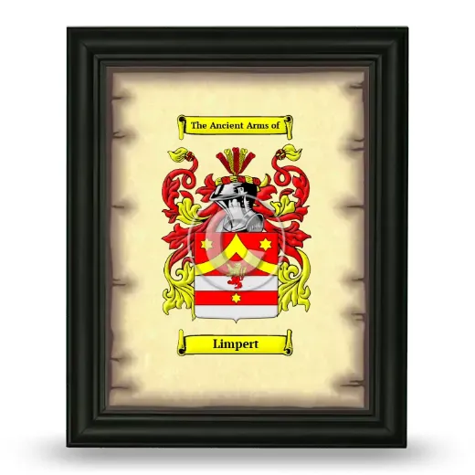Limpert Coat of Arms Framed - Black