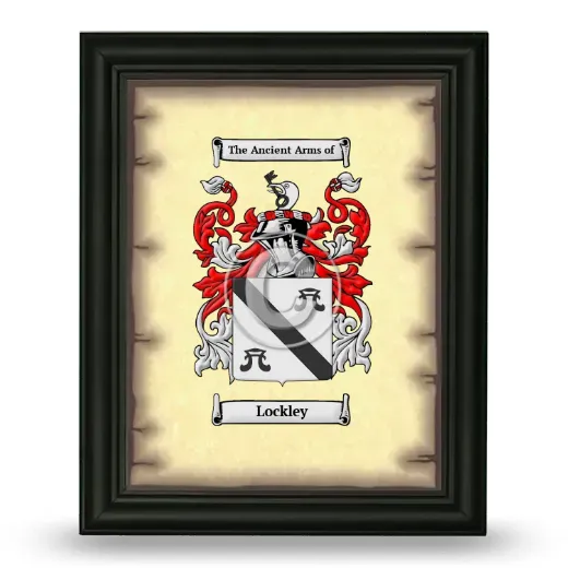 Lockley Coat of Arms Framed - Black