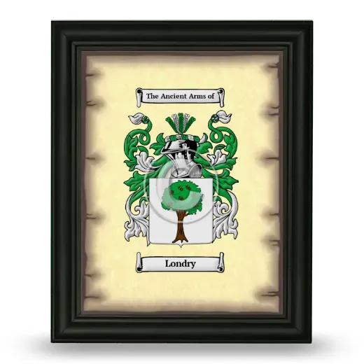 Londry Coat of Arms Framed - Black