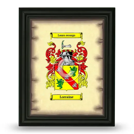 Lorraine Coat of Arms Framed - Black