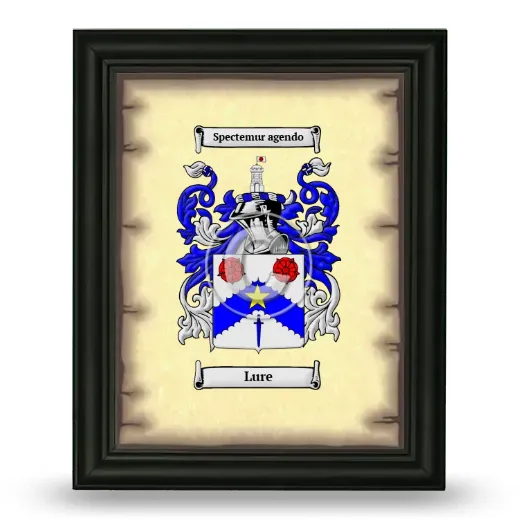 Lure Coat of Arms Framed - Black