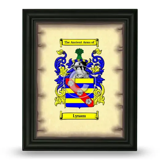 Lynam Coat of Arms Framed - Black