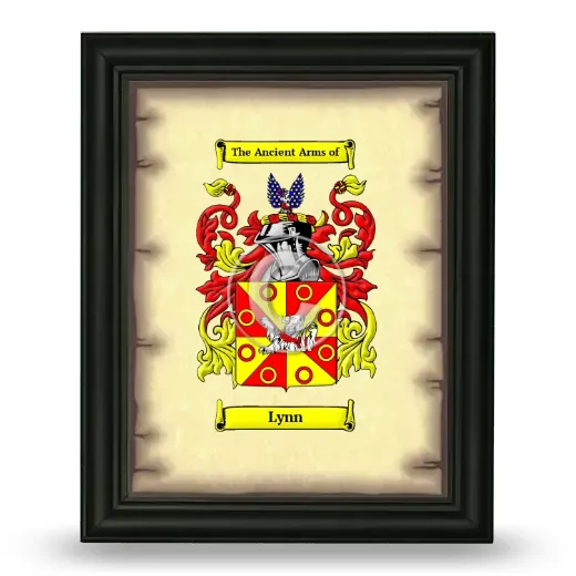 Lynn Coat of Arms Framed - Black