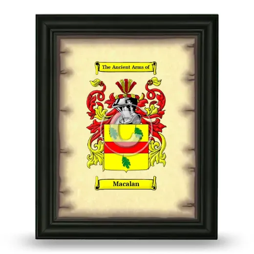 Macalan Coat of Arms Framed - Black