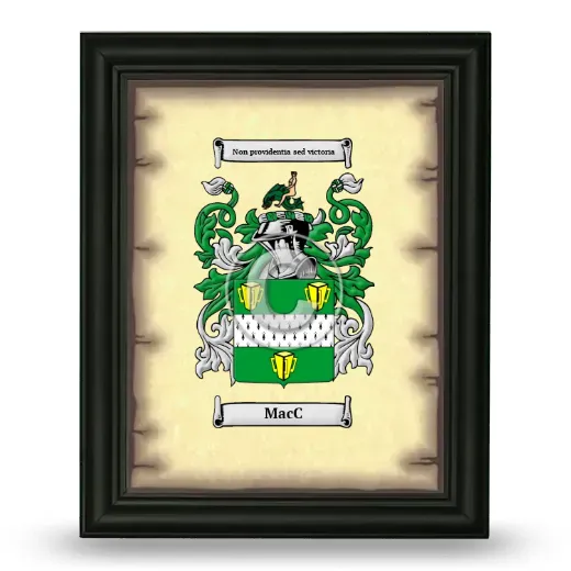 MacC Coat of Arms Framed - Black