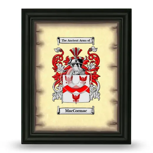 MacCormac Coat of Arms Framed - Black