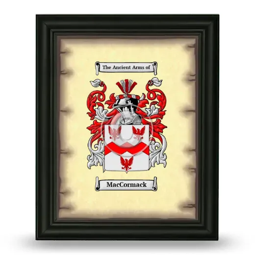 MacCormack Coat of Arms Framed - Black