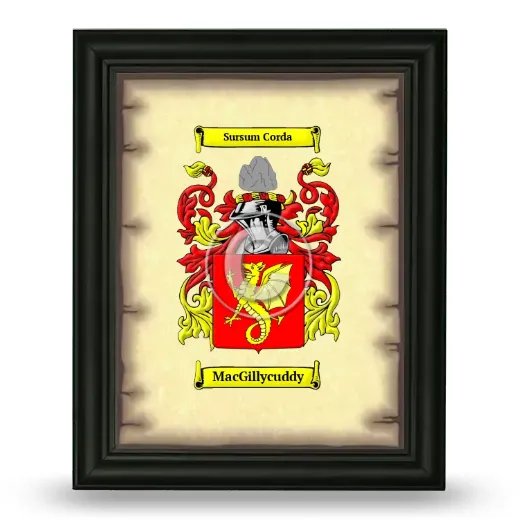 MacGillycuddy Coat of Arms Framed - Black