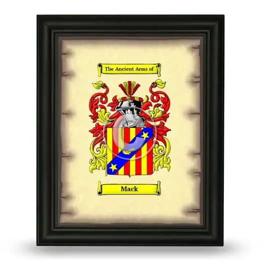Mack Coat of Arms Framed - Black