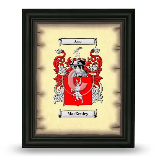 MacKenley Coat of Arms Framed - Black