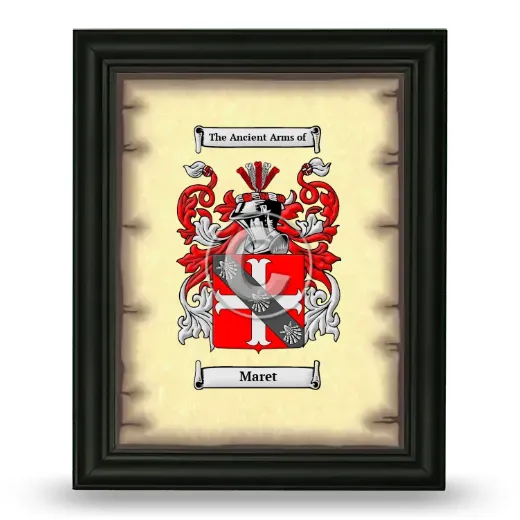 Maret Coat of Arms Framed - Black