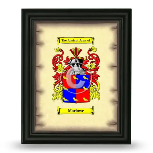 Marlowe Coat of Arms Framed - Black