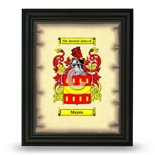 Mayen Coat of Arms Framed - Black