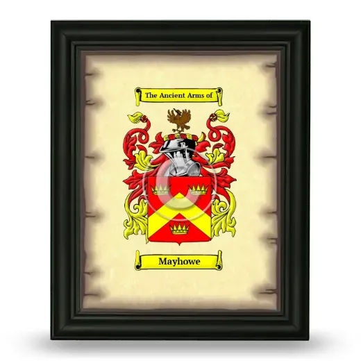 Mayhowe Coat of Arms Framed - Black
