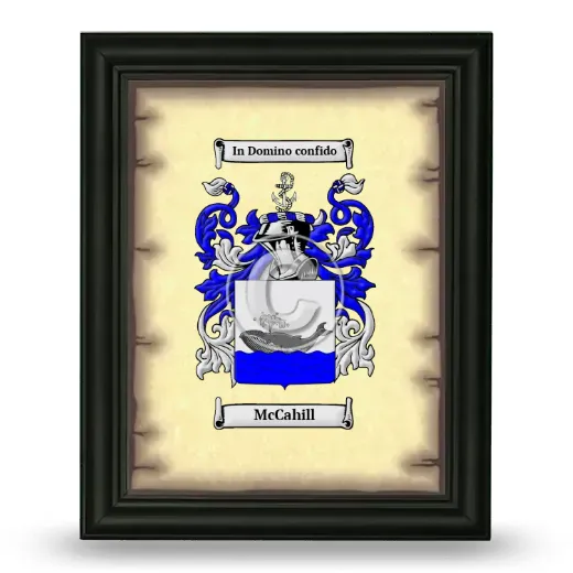 McCahill Coat of Arms Framed - Black