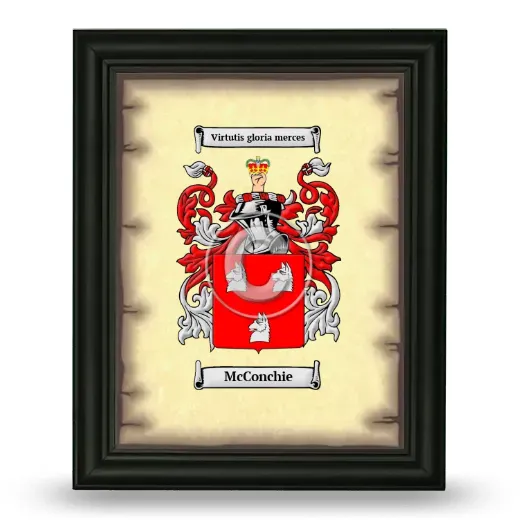 McConchie Coat of Arms Framed - Black