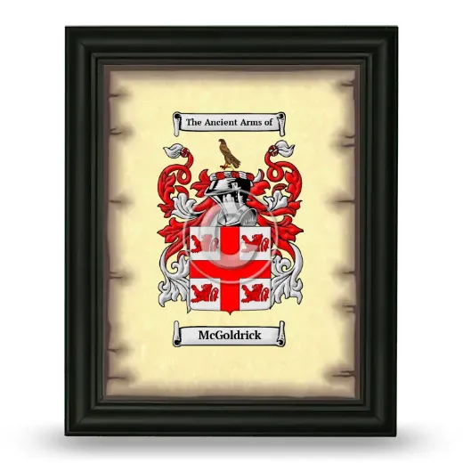 McGoldrick Coat of Arms Framed - Black
