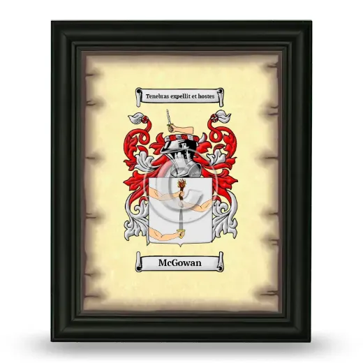 McGowan Coat of Arms Framed - Black