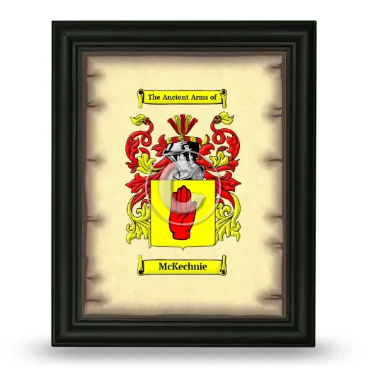 McKechnie Coat of Arms Framed - Black