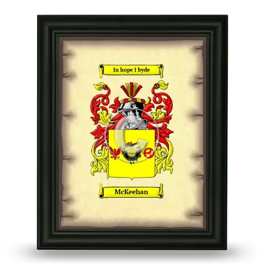 McKeehan Coat of Arms Framed - Black