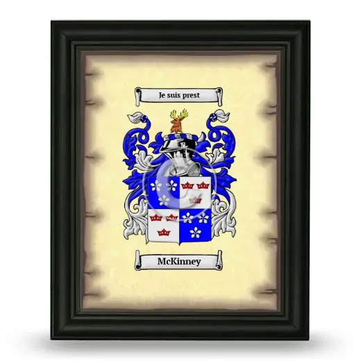 McKinney Coat of Arms Framed - Black