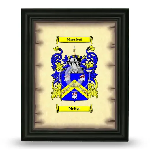 McKye Coat of Arms Framed - Black