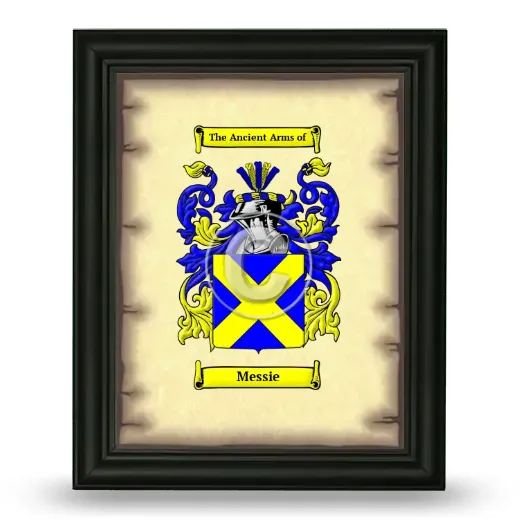 Messie Coat of Arms Framed - Black