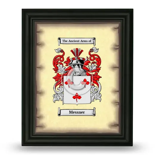 Messner Coat of Arms Framed - Black