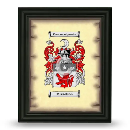 Mikaelson Coat of Arms Framed - Black