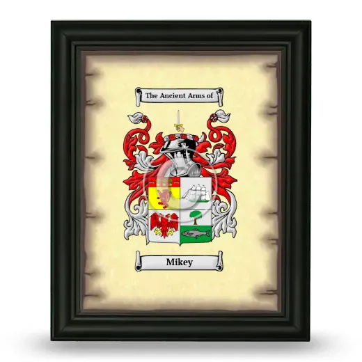 Mikey Coat of Arms Framed - Black