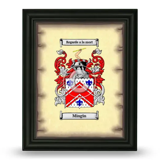 Mingin Coat of Arms Framed - Black