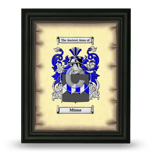 Minna Coat of Arms Framed - Black