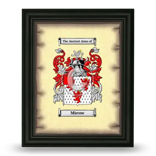 Mirrow Coat of Arms Framed - Black