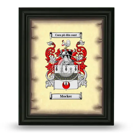Mocker Coat of Arms Framed - Black