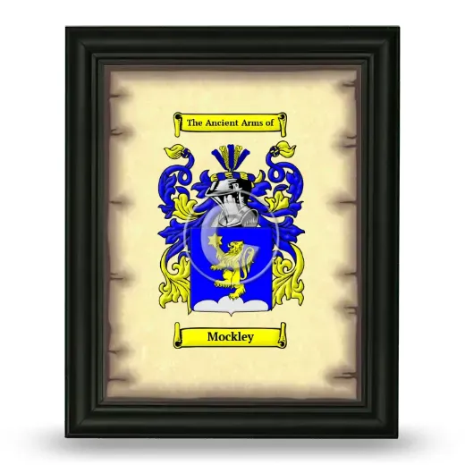 Mockley Coat of Arms Framed - Black
