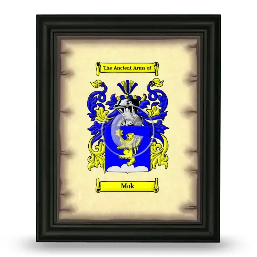 Mok Coat of Arms Framed - Black