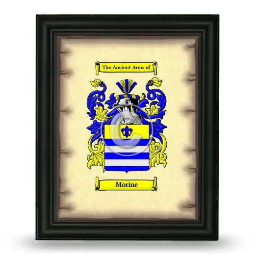 Morine Coat of Arms Framed - Black