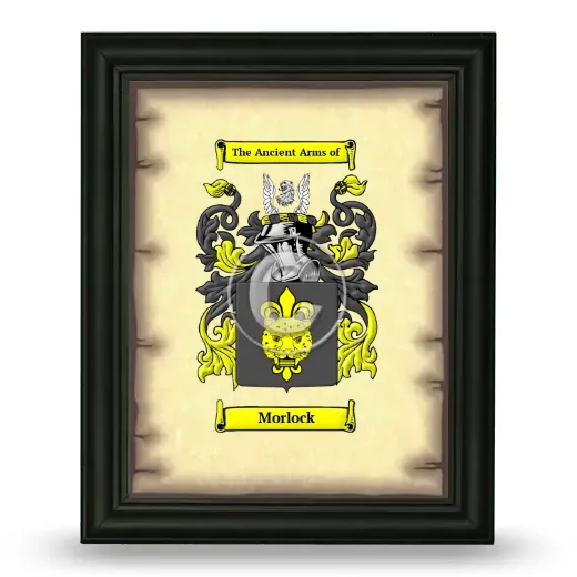 Morlock Coat of Arms Framed - Black