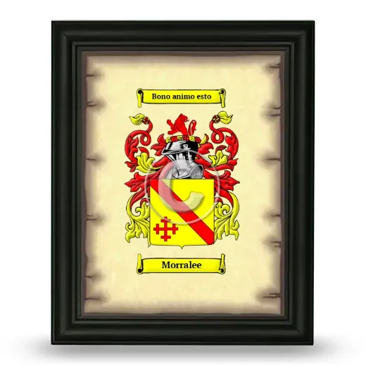 Morralee Coat of Arms Framed - Black