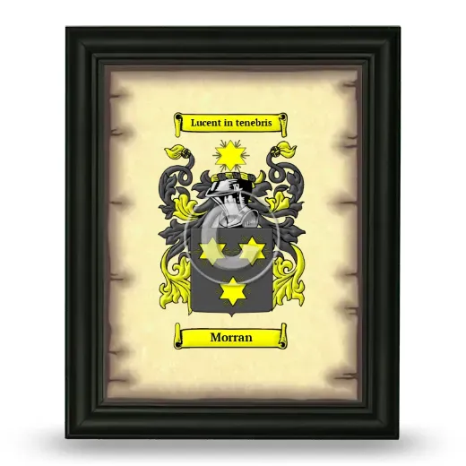 Morran Coat of Arms Framed - Black