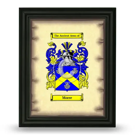 Morre Coat of Arms Framed - Black