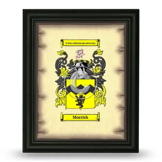 Morrish Coat of Arms Framed - Black