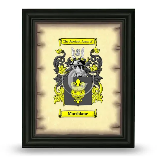 Morthlane Coat of Arms Framed - Black