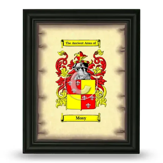 Mosy Coat of Arms Framed - Black