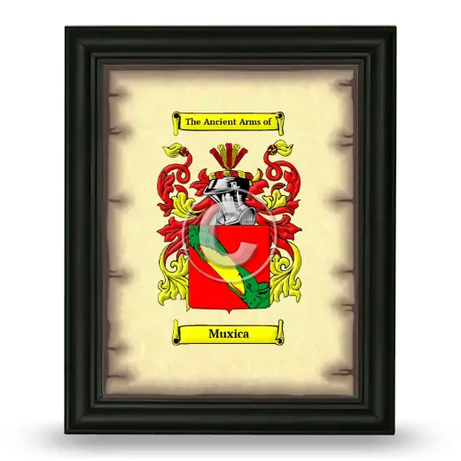 Muxica Coat of Arms Framed - Black