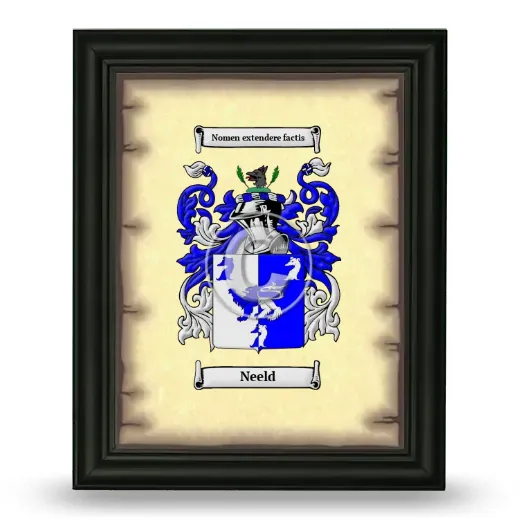 Neeld Coat of Arms Framed - Black
