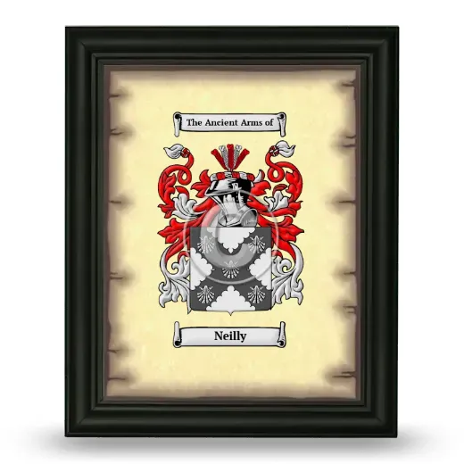 Neilly Coat of Arms Framed - Black