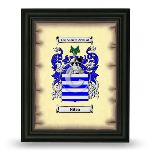 Niten Coat of Arms Framed - Black